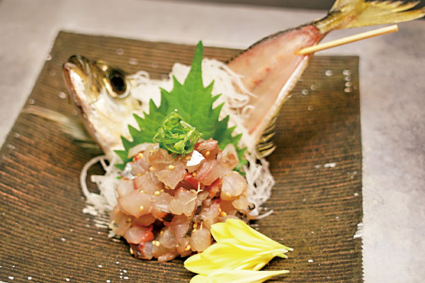 地鯵のたたき